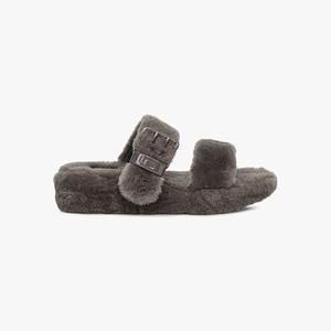 Ugg Fuzz Yeah Women Slippers Grey (4683HNCYM)